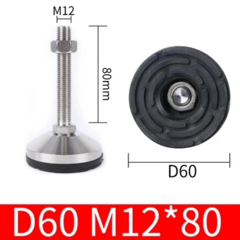 4 шт., нескользящая балансировочная чашка для ног из нержавеющей стали, регулируемая сверхмощная фиксированная ножка для промышленного оборудования, мебели