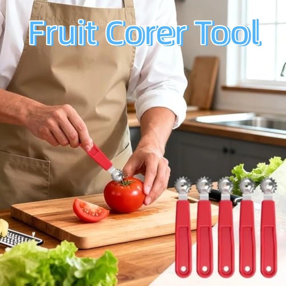 4pcs Stainless Steel Vegetable Corer with Hole Fruit Corer Extractor Fruit Corer Tool  Dessert