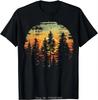 Nature Lover's Oversized T-shirt - Forest Men's Clothing Sunset Cotton Tshirt Camisas Hip Hop Streetwear Vintage Fitness T Shirt