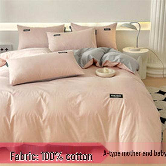 Осень/Зима Толстая Однотонная Хлопковая Фланелевая Простыня на Резинке и Пыльник