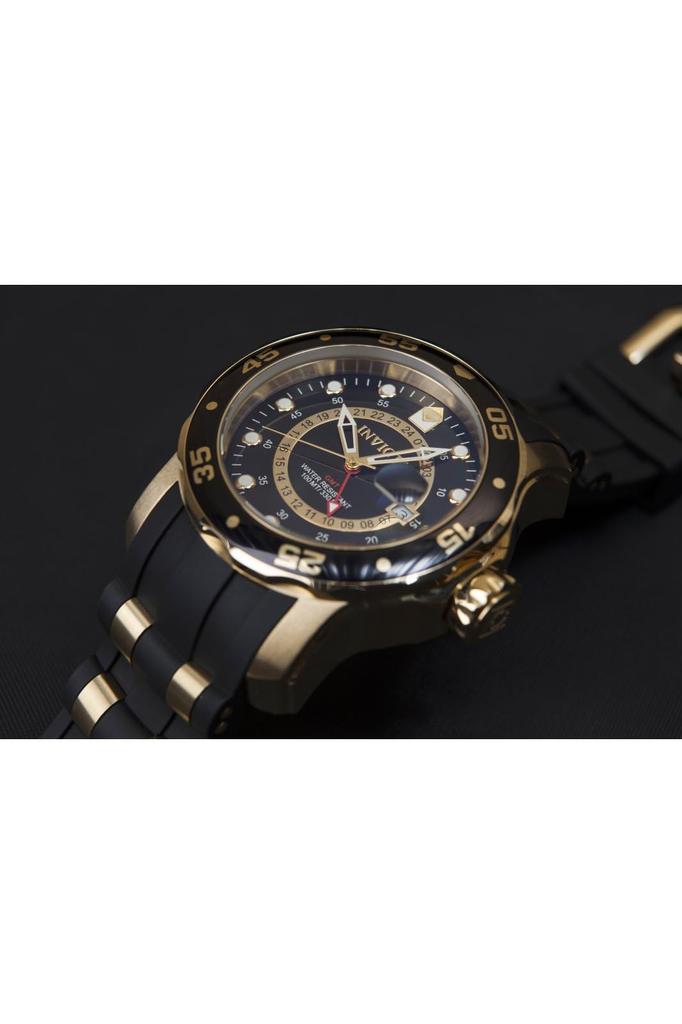 Pro Diver Quartz 48 мм корпус золото черный нержавеющая сталь полиуретановый ремешок черный циферблат 6991 [Invicta] мужские [Товар]