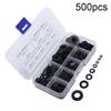 50Pcs Nylon Rubber Flat Ring Washer Seal Hose Gaskets Metric Bolt Srew Kit M2-M10 Flat Spacer Washer Seals Gasket O Ring