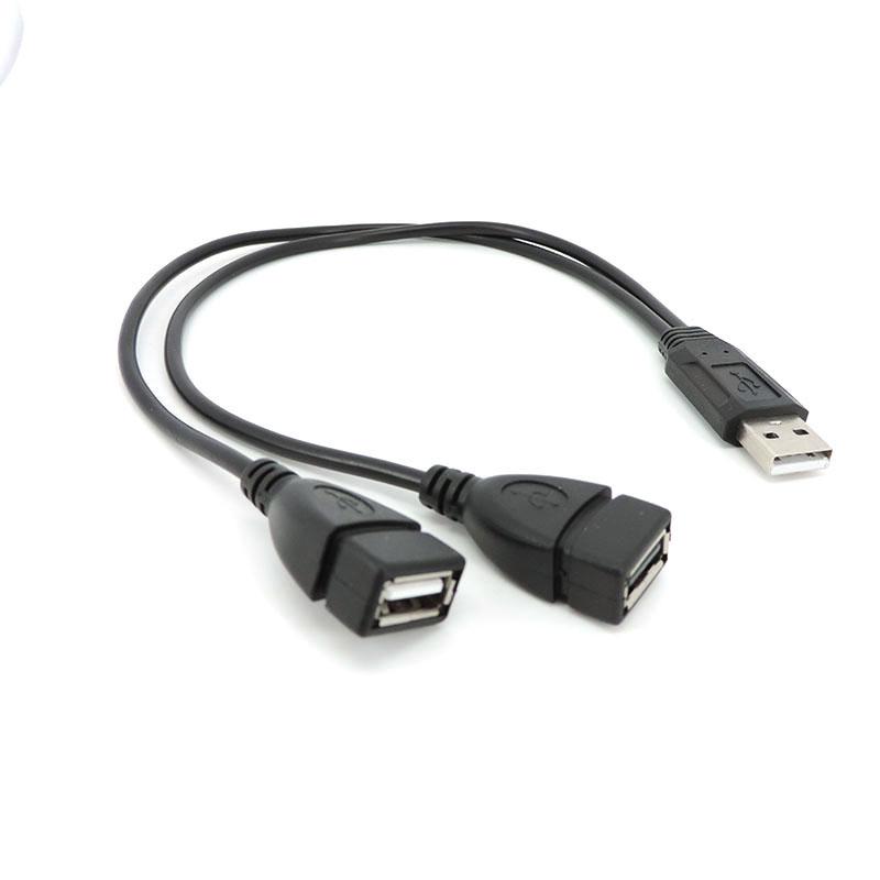 1 USB 2,0 штекер на 2-ходовой USB-разветвитель OTG адаптер питания данных разъем постоянного тока зарядный кабель удлинитель USB-порт