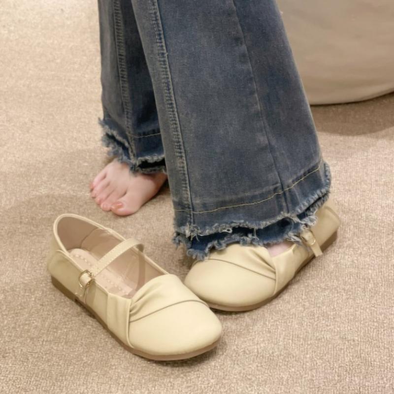 Fashion Spring Summer Mary Jane Shoes Women Soft Sole Casual Outdoor Dress Ballet Shoe Round Toe Shallow Flats Zapatos De Mujer 2025