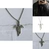 Halloween Vampire Mythology Pendant Necklace With Wing Motif For Costume Accessory