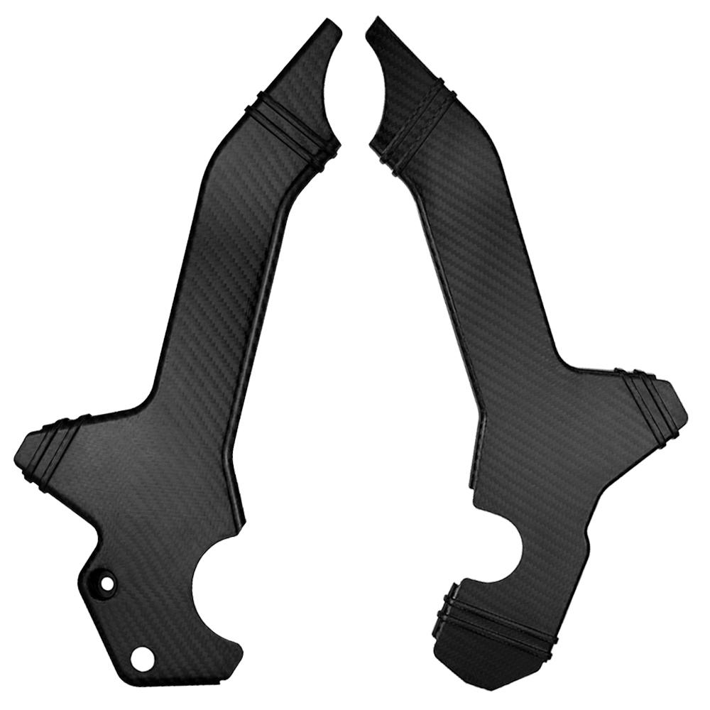 Real Carbon Fiber Frame Guard Protector Covers For Honda CRF300L / Rally / ABS 2021-2025 2026 Left and Right Frame Guard Covers