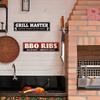 Grill Master BBQ Ribs Metal Signs Set Retro Home Wall Decor for Patio Grill Area Decor