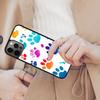 Чехол-бампер с цветным узором лапок собаки, магнитный, для APPLE iPhone 17 Air 16 14 13 12 Pro Max 15 Plus, с поддержкой беспроводной зарядки MagSafe