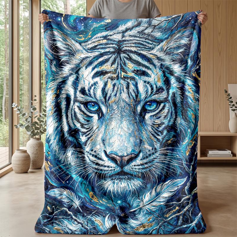 Blue Pineapple Pattern blanket Personalized Name Flannel Blanket Soft Cozy Plush Throw for Sofa Bed Lightweight Home Decor