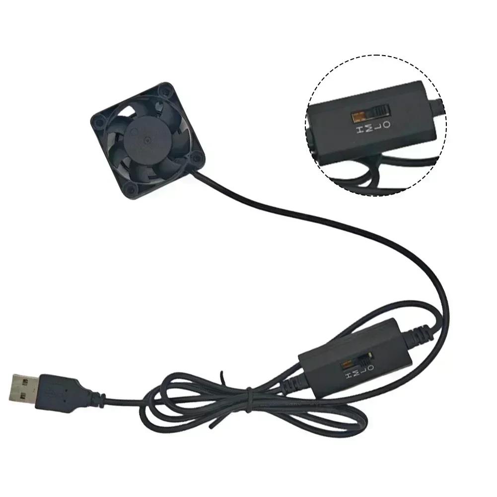 Мини USB-вентилятор для охлаждения 40 мм с 3 регулируемыми скоростями для ноутбуков и других устройств Мини-вентилятор с регулируемой скоростью потока воздуха