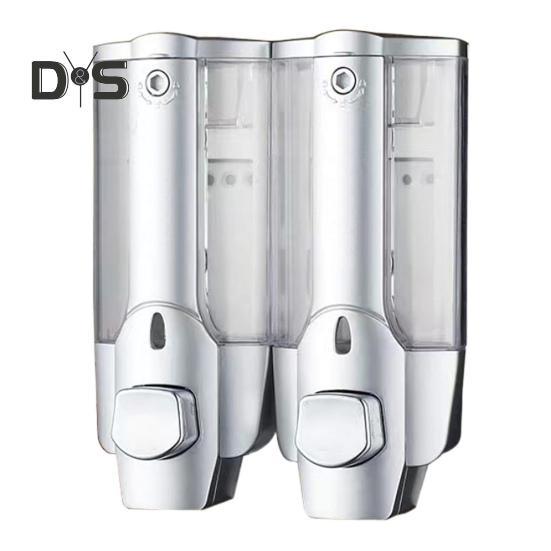 Настенный ручной дозатор мыла объемом 350 мл для ванной комнаты, легко заполняемый дозатор для душа с большой емкостью для шампуня и кондиционера