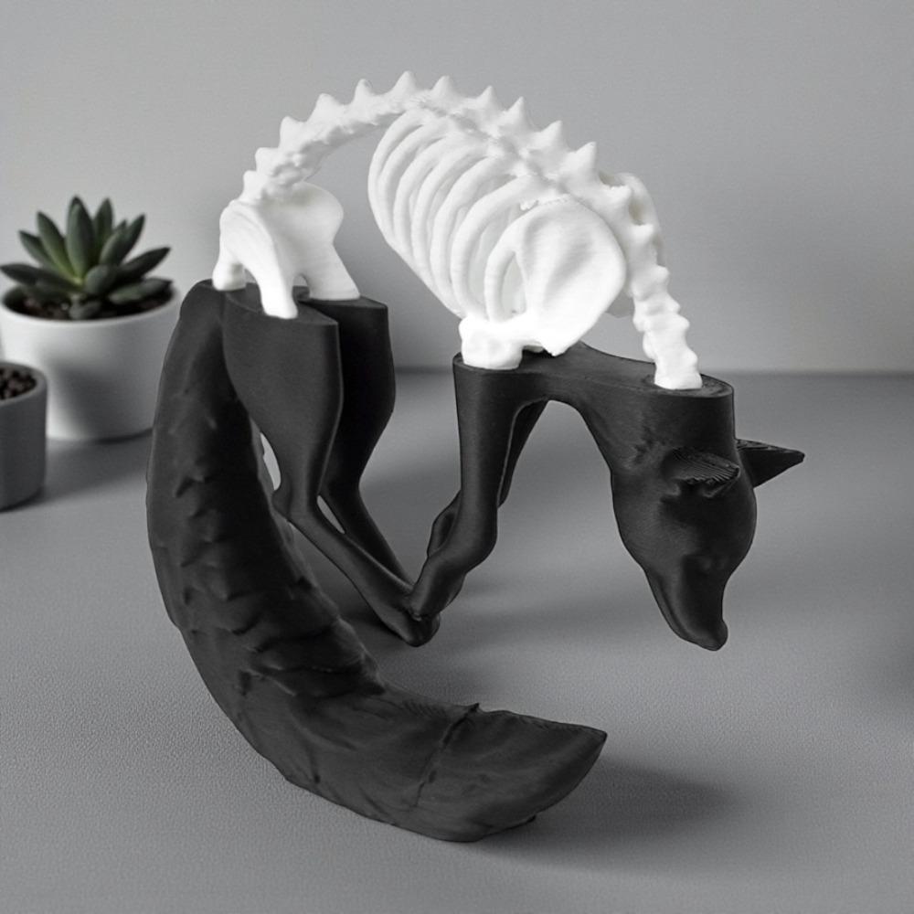 Simulation Wolf Desktop Decorations Creative 3D Printing Ornaments Home Decoration  Edge Decoration