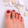 Retro Line Hollowed Out Design, Environmentally Friendly Copper Material, Women's Toe Ring, Anniversary Gift, Beach Party Jewelry