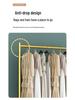 Adjustable Floor-Standing Clothing Rack with Wheels for Women's and Children's Wear