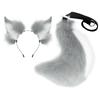 Realistic Plush Fox Ears and Tail Set (Daji Style) cos Tamamo-no-Mae fox ear headband, cosplay prop