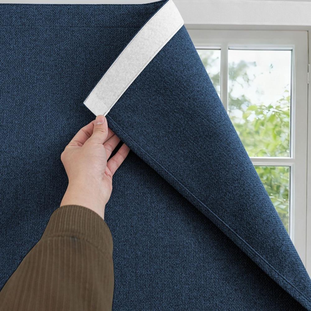 Самоклеящиеся затемняющие шторы Пылезащитные Термоизолирующие Шторы Шторы на волшебной ленте Спальня