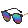 Модные солнцезащитные очки Cat Eye, многоцветные, с зеркальным покрытием линз для женщин
