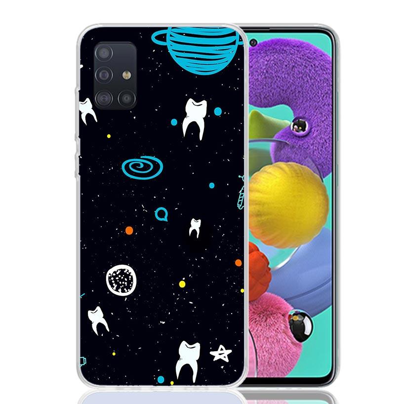 Wisdom Teeth Dentist Tooth Case Phone Cover for Samsung Galaxy A52 A51 A50 A42 A32 A22 A12 A02S A72 A71 A70 A41 A31 A21S A40 A30