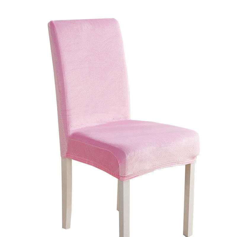 Чехол на стул из бархата Silver Fox, эластичный, однотонный, цельный, для офиса, отеля, ресторана, домашнего офиса