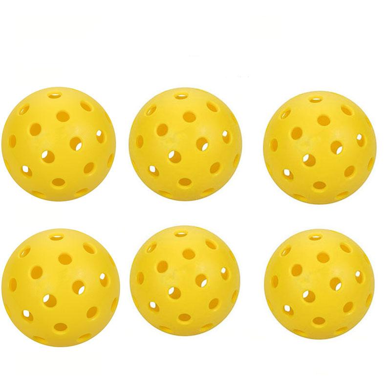 Pickleball 74MM прочный 26/40 отверстий для использования в помещении/на открытом воздухе 2/4/6 шт Pickleballs для развлечений Pickleball упаковки Pickleballs