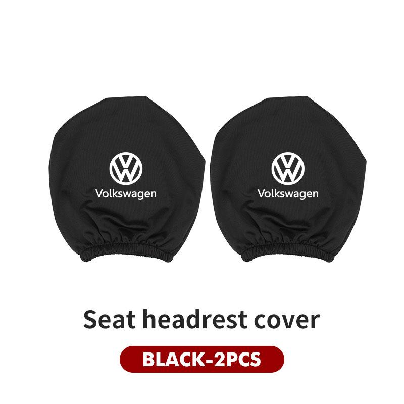 RUN1 For Volkswagen VW Car Seat Headrest Pillow Anti-Dirty Protective Cover Dustproof Scirocco Passat Polo B5 B6 B7 CC Tiguan Sharan