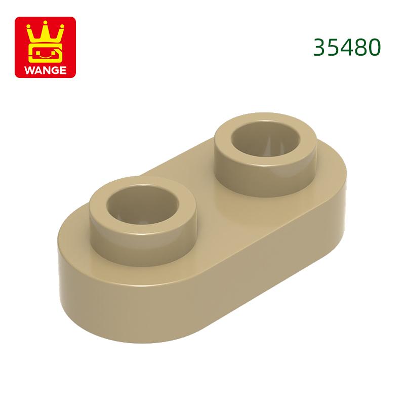 Нетоксичный 370 шт./лот 35480 Круглый 1x2 Открытый штырек Короткий круглый с 2 отверстиями Блок Moc Цветные Аксессуары Совместимые с Кирпичиком DIY Игрушки