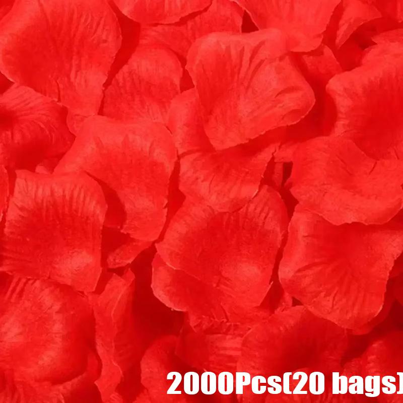500-20000 шт. Разноцветные Искусственные Лепестки Роз Красные Белые Розовые Розы Цветок-Лепесток Романтическая Свадебная Вечеринка День Святого Валентина Декор