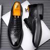 МодныеНовые Галстуки Английские Резные Туфли Брок на Платформе для Мужчин Модные Повседневные Весенне-Осенние Новые Дизайнерские Мужские Туфли из Коровьей Кожи Мужские