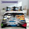 3pcs Custom Name Octonauts Bedding Set,Includes 1 Duvet Cover and 2 Pillowcases,All-season Bedroom Decor