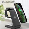 15W Wireless Charger Dock Fast 3 In1 Qi For iPhone/ Samsung /Huawei/Xiaomi/Aipods/ iWatch