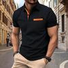 2024 Summer Jacquard Plaid Men's Sports Polo Shirt