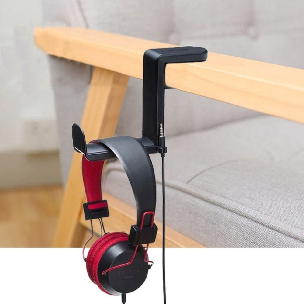 Вращающийся на 360° держатель для гарнитуры, крючок для наушников без сверления, настольная вешалка, крючок для контроллера наушников