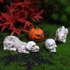 Skeleton Dog Skull Pumpkin Skeleton Skull Ornament Mini Pumpkin Ornament  Halloween Decor Gifts