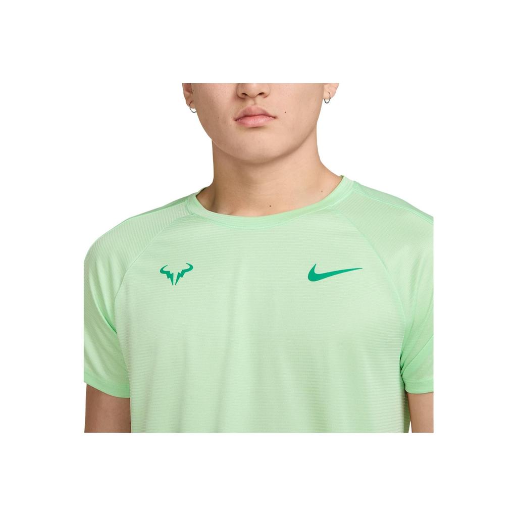 Nike Rafa Challenger Dri-FIT Solid Color Tennis Training Versatile Crew Neck Short Sleeve T-Shirt Men Tops Fog-Green Stadium-Green DV2887-376