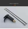 Matte Black Waterfall Tap Bathroom, Waterfall Basin Tap, Washbasin Waterfall Tap with Spout Modern Mixer Tap Sink