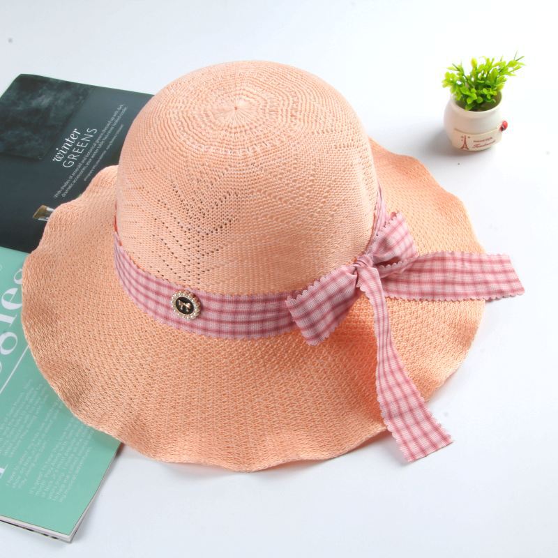 Hat Women's Sunscreen Sun Hat Summer Fashion Versatile Straw Hat Big Brim Outdoor Scenic Spot Sun