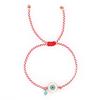 2025 Year of the Snake Lucky Red String Handmade Beaded Bracelet Set with Evil Eye for Couples