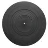 Diameter 300mm Rubber Silica Gel Record Player Mat Turntable Slipmat Ultra Thin Mat Anti-Static Anti-Vibration (12 Inch, Black)