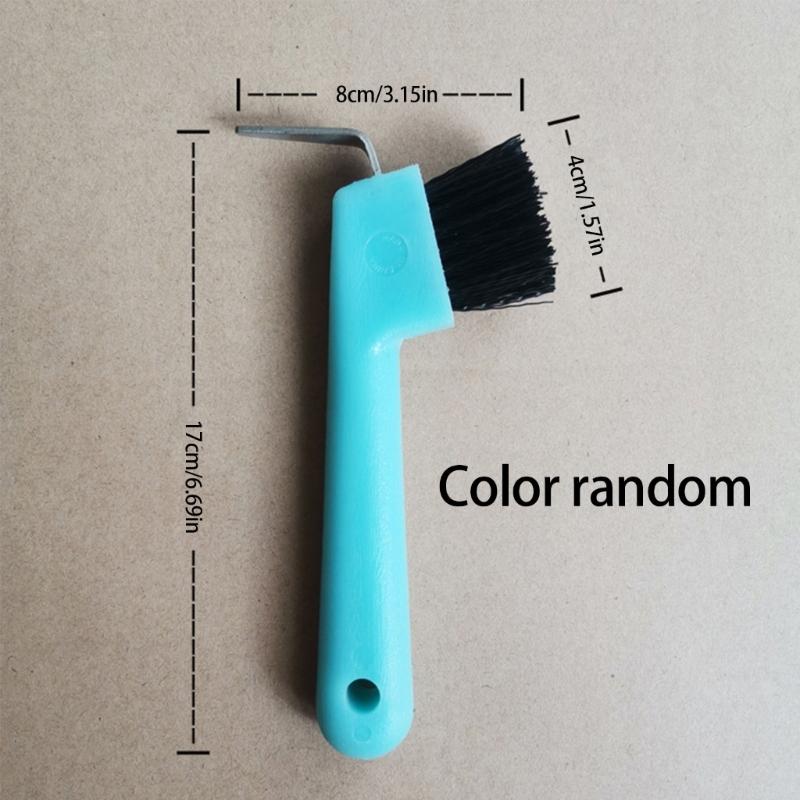 Крючок для копыт с мягкой резиновой ручкой, портативный, для лошадей, конные принадлежности, аксессуары для ухода