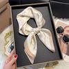 70cm Design Hair Bands Square Scarves Fashion Print Satin Silk Scarf for Women Neckerchief Wrist Wraps Lady Ribbon Shawl Foulard