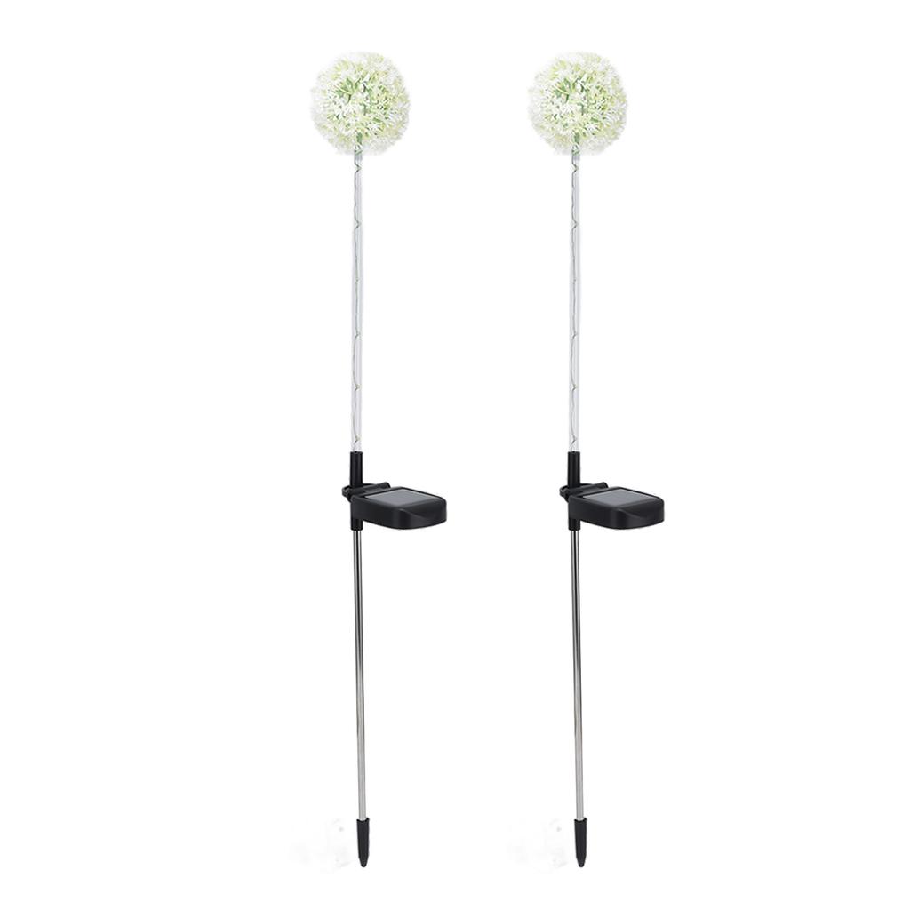 2set Solar Dandelions Garden Lights 6LED Colorful Outdoor Lawn Lamp for Patio Yard Balcony6LED