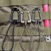 2Pcs Hanging Buckle Backpack Tactical Gear Clip Durable Lightweight Elastic Rope Buckle for Outdoor Camping