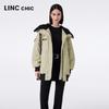 Jinyujie Women's Urban Hooded Mid-Length Down Jacket