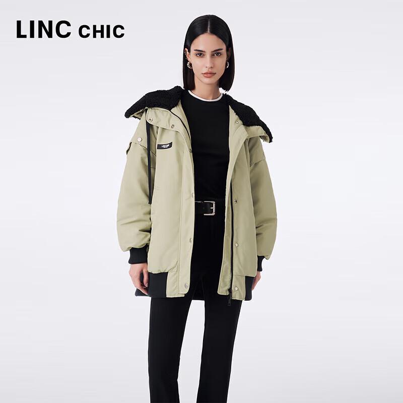 Jinyujie Women's Urban Hooded Mid-Length Down Jacket
