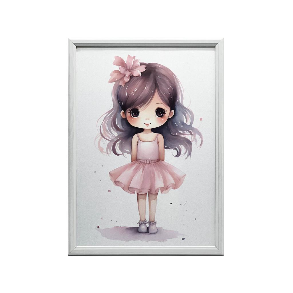 Mała Księżniczka Mała Księżniczka, 30X40 Cm, Rama Aluminiowa Złota, Papier Matowy 230 Gsm