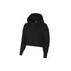 Укороченная толстовка с капюшоном Yoga Luxe с длинным рукавом, женская, черная DM6982-010