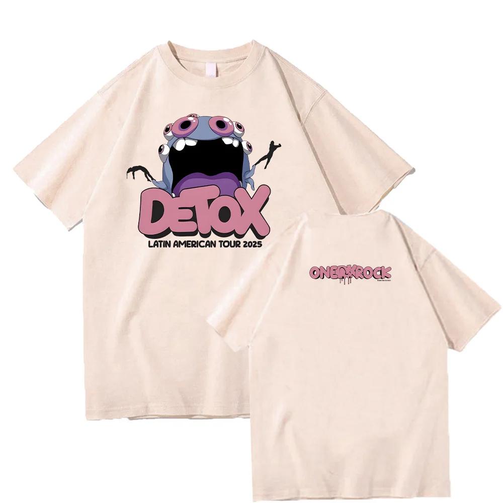 ONE OK ROCK Detox Europban Tour Summer Extralarge Hip Hop Harajuku YK22026 Summer Pure Cotton 100 Printed Loose Tshirt