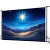 Starry Night Christmas Scene Background is very suitable for Christmas  housewarming celebrations  anniversaries  etc