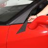 For Chevrolet Corvette C6 2005-2013 Soft Carbon Fiber Car A-pillar Triangular Cover Trim Sticker Car