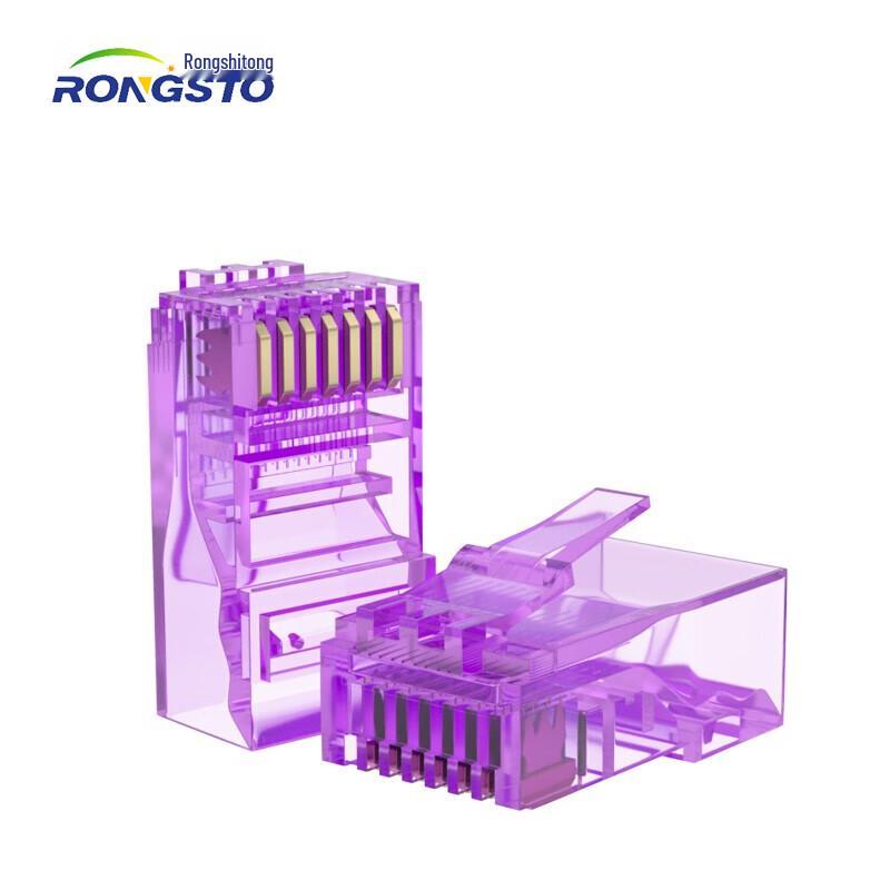 RONGSTO Неэкранированные цветные разъемы RJ45 для сетевого кабеля Cat5e
